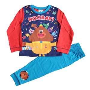Boys Hey Duggee Pyjamas Set Red & Blue Age 18 Months To 5 Years