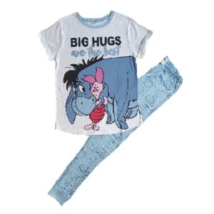 Women's Disney Eeyore Pyjamas Set, Ladies Eeyore Nightwear Size 8-22