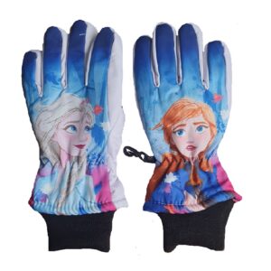 Girls Frozen Ski Gloves Girls Disney Lilac Frozen Ski Gloves Size 3-8 Years