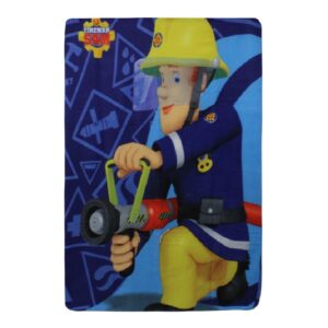 Boys Fireman Sam Blanket Kids Fireman Sam Fleece Blanket Size 100 x 140 cm