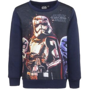 Star Wars Sweat Shirt Boys Star Wars Jumper Age 4-10 Years Navy