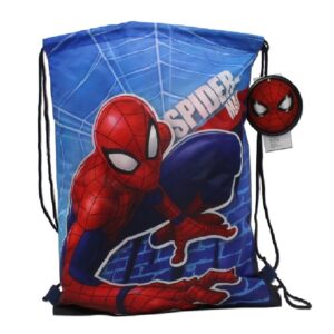 Spiderman Pull String Bag Children Marvel Spiderman School Bag