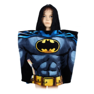 Batman Poncho Towel Boys DC Batman Beach Poncho Towel 100% Cotton