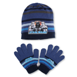 Star Wars Hat & Gloves Boys Disney Star Wars Winter Hat Set Age 3-6 Years