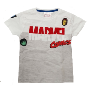 Marvel Comics T-shirt Boys Marvel Comics Short Sleeve T-shirt Age 4-10 Years Grey