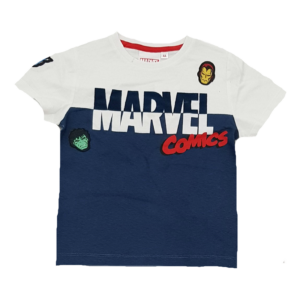 Marvel Comics T-shirt Boys Marvel Comics Short Sleeve T-shirt Age 4-10 Years Navy