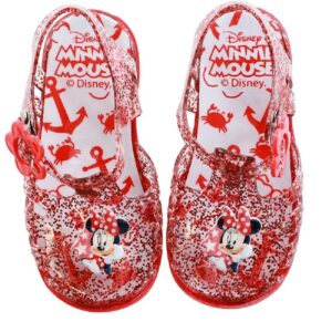 Minnie Mouse Sandal Girls Disney Minnie Mouse Jelly Sandal Toddler Size UK 4.5-8.5