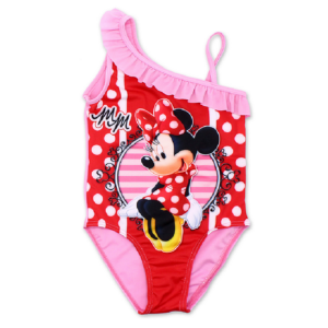 Minnie Mouse Swimming Costume Girls Disney Minnie Mouse Swimsuit Age 3-8 Years