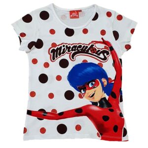 Miraculous Ladybug T-shirt Girls Ladybug Short Sleeve T-shirt Age 3-8 Years