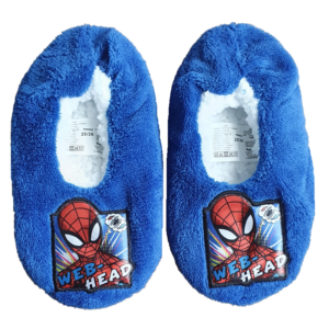 Spiderman Slippers Boys Spiderman Home Slippers With Anti Slip Size UK 7.5-13 Blue