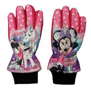 Minnie Mouse Ski Gloves Girls Disney Minnie Mouse Winter Gloves Age 3-8 Years