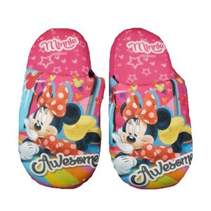 Minnie Mouse Slippers Girls Disney Minnie Mouse Cushion Slippers Size 9-3