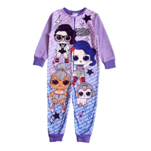 LOL Onesie Girls LOL Surprise Fleece All In One Pyjamas Age 2-8 Years