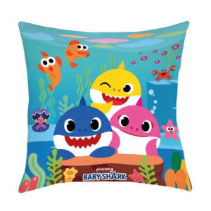 Baby Shark Cushion Kids Baby Shark Pillow Size 40 x 40 cm