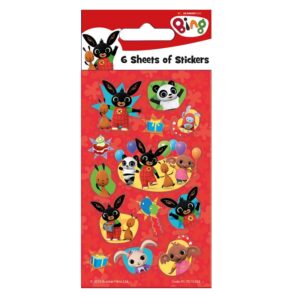 Bing Stickers Bing Party 6 Sheets Stickers