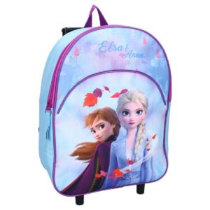 Frozen Trolley Backpack Girls Disney Frozen 2 Travel Bag Light Blue