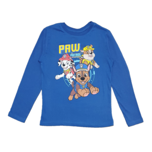 Paw Patrol T-shirt Boys Paw Patrol Long Sleeve Top Age 3-8 Years