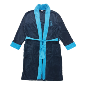 Tottenham Dressing Gown Men's Official Licence Tottenham Spur Dressing Robe Fleece Size S-XL