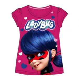Miraculous Ladybug T-shirt Girls Short Sleeve Miraculous Ladybug Top Age 4-10 Years