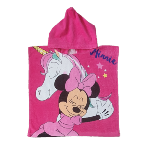 Minnie Mouse Poncho Kids Disney Minnie Mouse Cotton Poncho Towel Unicorn Size 50 x 100 cm