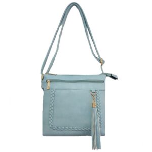 Women's Cross Body Messenger Handbag Womens Shoulder Bag Size 24 x 26 cm