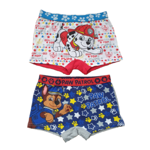 Paw Patrol Boxer Shorts Boys Paw Patrol Cotton Underwear Age 4-8 Years 2 In A Pack
