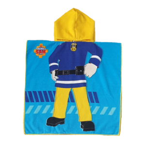 Fireman Sam Poncho Kids Fireman Sam Poncho Towel 60 x 110 cm