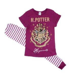 Harry Potter Pyjamas Women's Harry Potter Cotton Pyjamas Size 8-22 Maroon & White