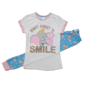 Dumbo Pyjamas Women's Disney Dumbo Cotton Pyjamas Sleepwear Size 8-22 Smile