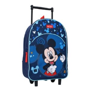 Mickey Mouse Trolley Backpack Boys Disney Mickey Mouse Travel Bag Navy