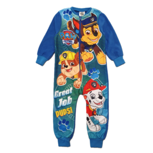Paw Patrol Onesie Boys Paw Patrol All In One Pyjamas Blue Fleece Nightwear Age 18 Months To 5 Years