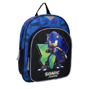 Sonic Backpack Kids Sonic The Hedgehog School Bag Size 30 x 25 x 11 cm Blue & Black