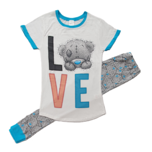 Tatty Teddy Pyjamas Women's Tatty Teddy Cotton Pyjamas Sleepwear Love Size 8-22