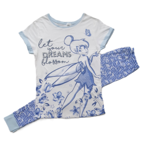 Tinkerbell Pyjamas Set Women's Fairy Tinkerbell Nightwear Cotton Size 8-22