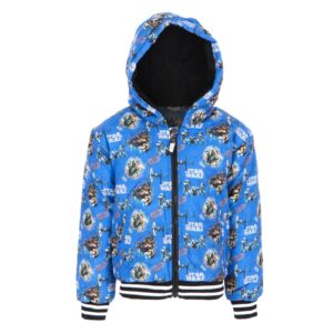 Star Wars Jacket Boys Disney Star Wars Winter Coat Age 4-10 Years Blue & Black