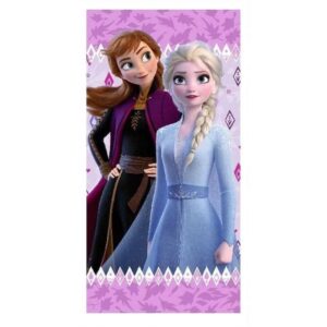 Frozen Towel Cotton Official Disney Frozen Beach/Bath Towel Purple Size 70 x 140 cm