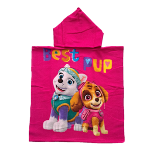 Paw Patrol Poncho Kids Girls Pink Paw Patrol Poncho Size 50 x 100 cm Best Pup