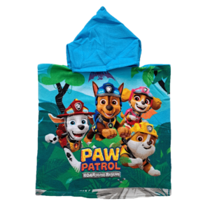 Paw Patrol Poncho Kids Boys T-Rex Paw Patrol Poncho Size 50 x 100 cm