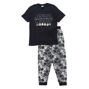 Star Wars Pyjamas Men's Star Wars Pyjamas Set Cotton Size S-XL Black & White