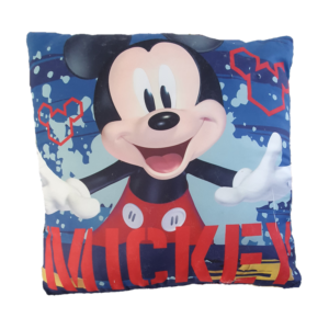 Mickey Mouse Cushion Kids Disney Mickey Mouse Filled Cushion/Pillow Blue 40 x 40cm