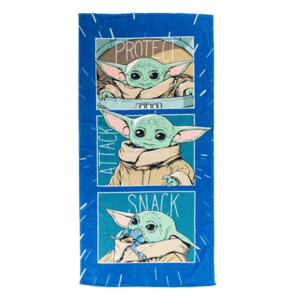 Star Wars Towel 100% Cotton Star Wars Grogu Beach/Bath Towel 70 x 140 cm