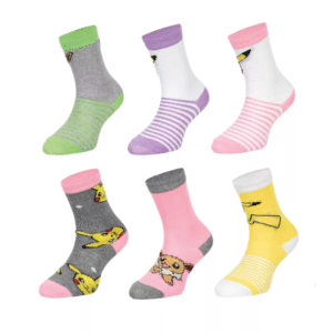 Pokemon Socks 3 Pairs Girls Pokemon Socks Size 23-34
