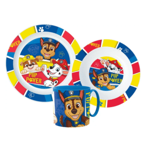 Paw Patrol Dinner Set Kids Paw Patrol 3 Piece Microwavable Dinner Set Plate Bowl & Mug